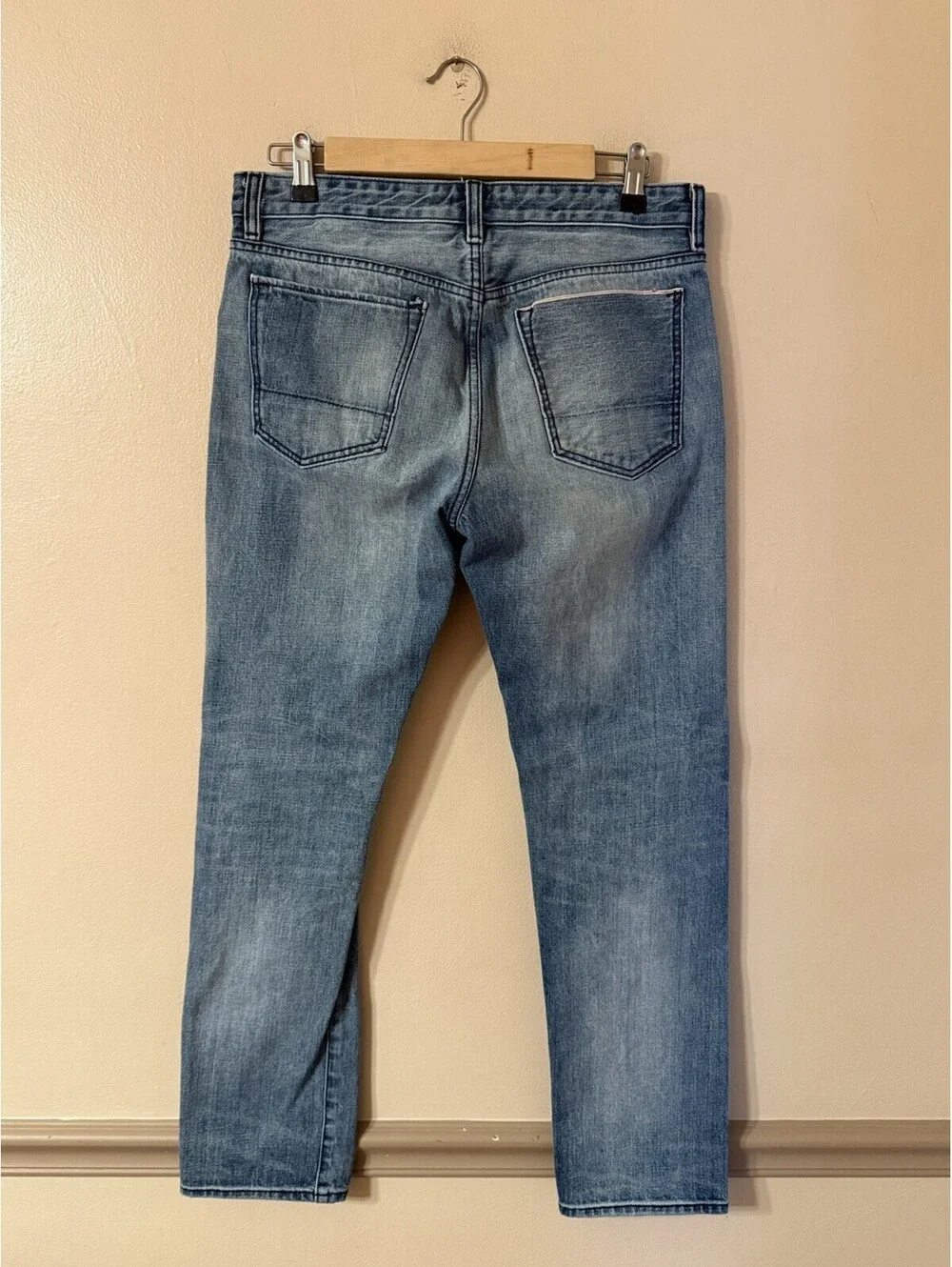 Banana Republic Selvedge Button Fly Distressed Denim Jeans 31x30